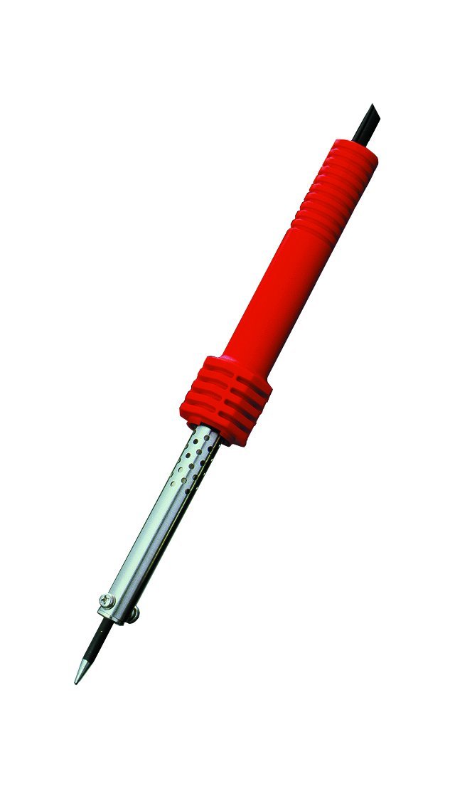 Electronics Repair Hobby - Red Soldering Iron with Screwdriver Tip,