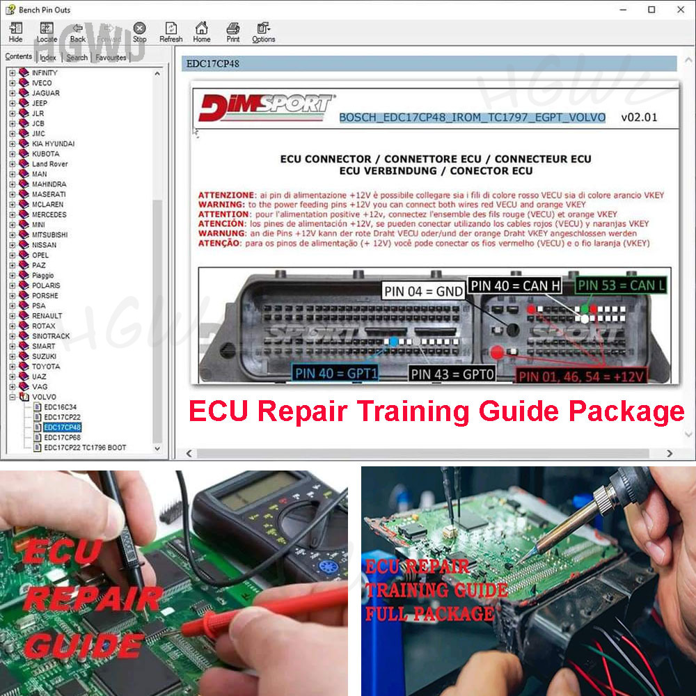 Electronics Repair Training - ECU Repair Training Package + Guide