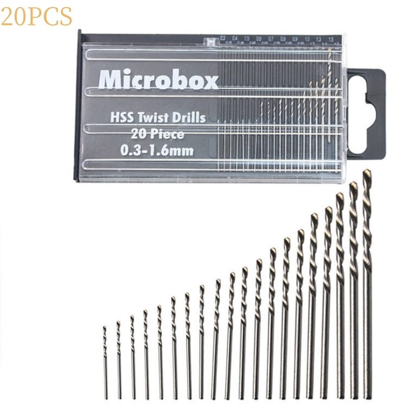20Pcs Drill Bits For Precision - Electronics Repair Hobby reseña y precio