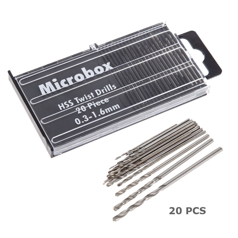 20Pcs Drill Bits For Precision - Electronics Repair Hobby reseña y precio
