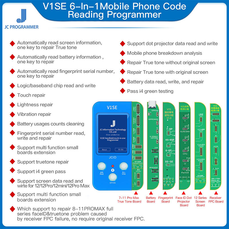 JC V1SE Phone Code Reading Pro - Electronics Repair Training reseña y precio