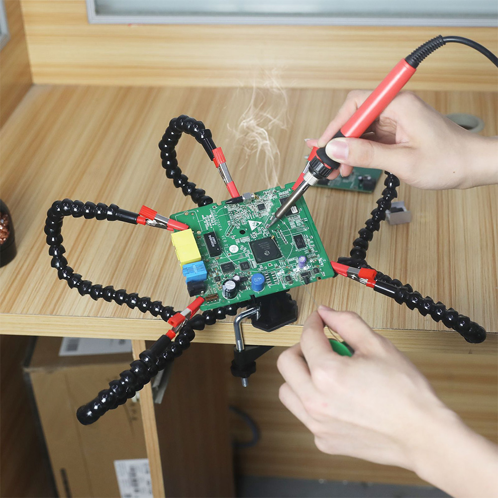 Desk Clamp Soldering Helping H - Electronics Repair Hobby reseña y precio
