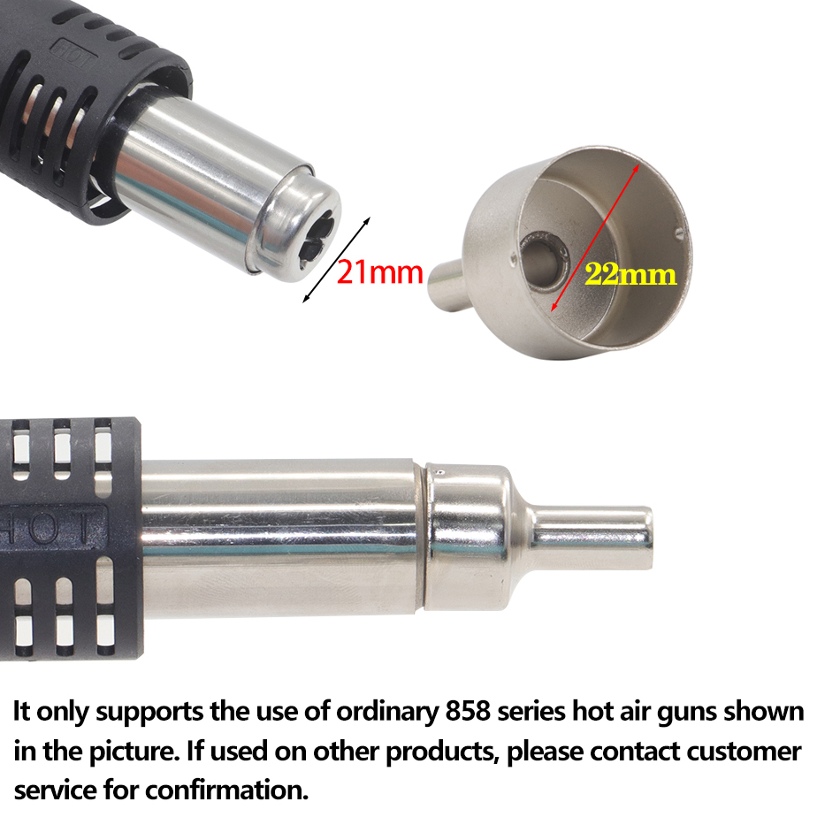 9pcs/lot 22mm Universal Nozzle - Hot Air Station 858 reseña y precio