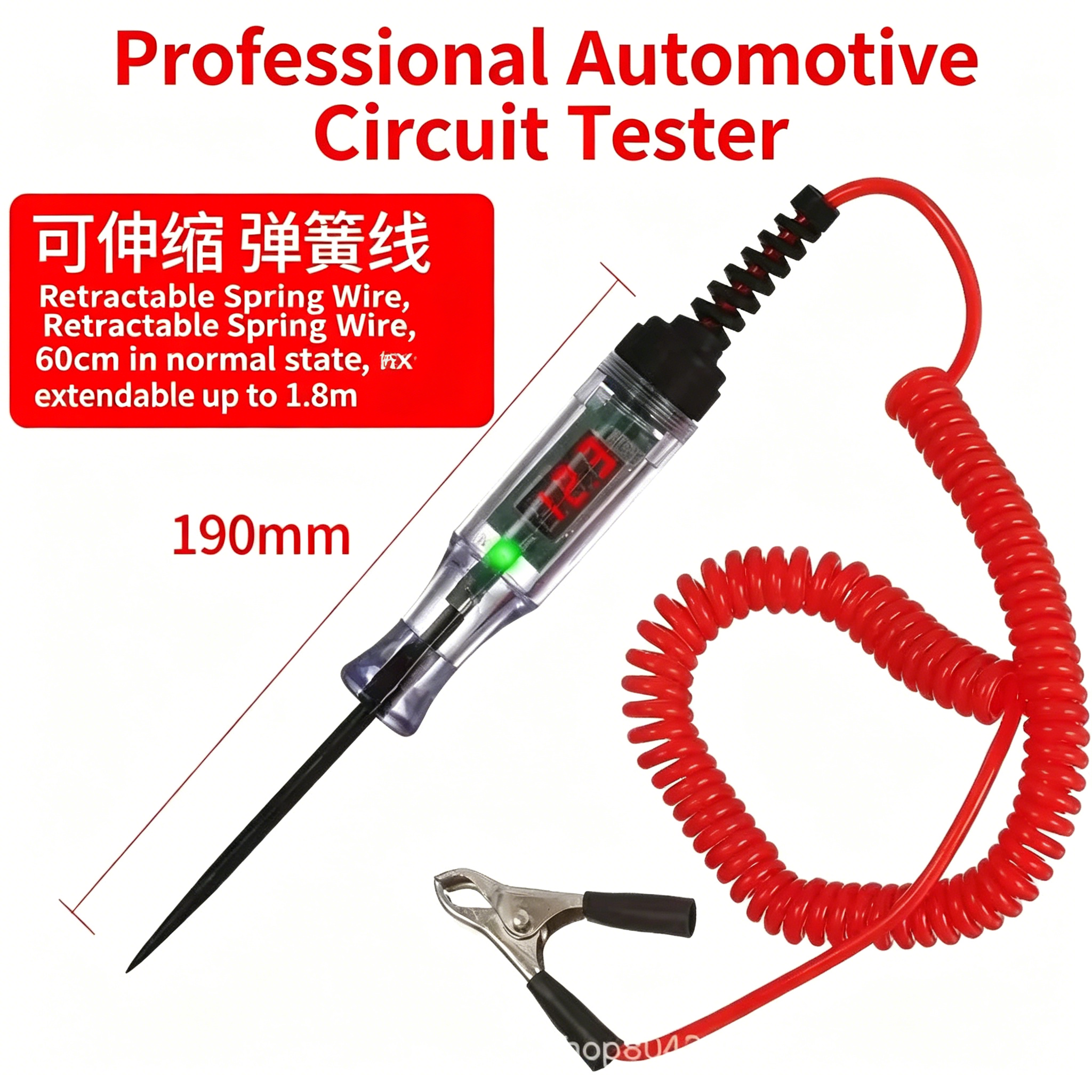 Car Voltage Tester LED Flashli - Repair Electronics reseña y precio