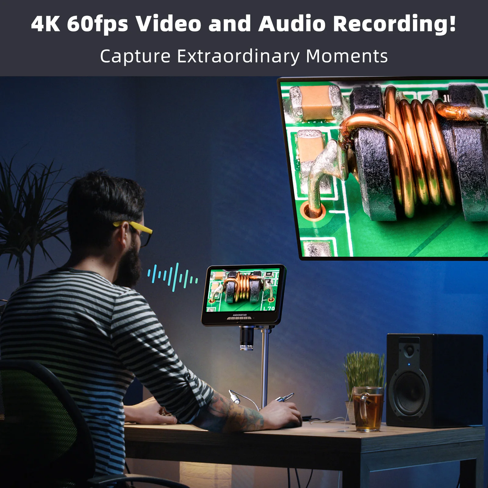 Andonstar AD210S-Pro 4K 60FPS  - Repair Electronics reseña y precio