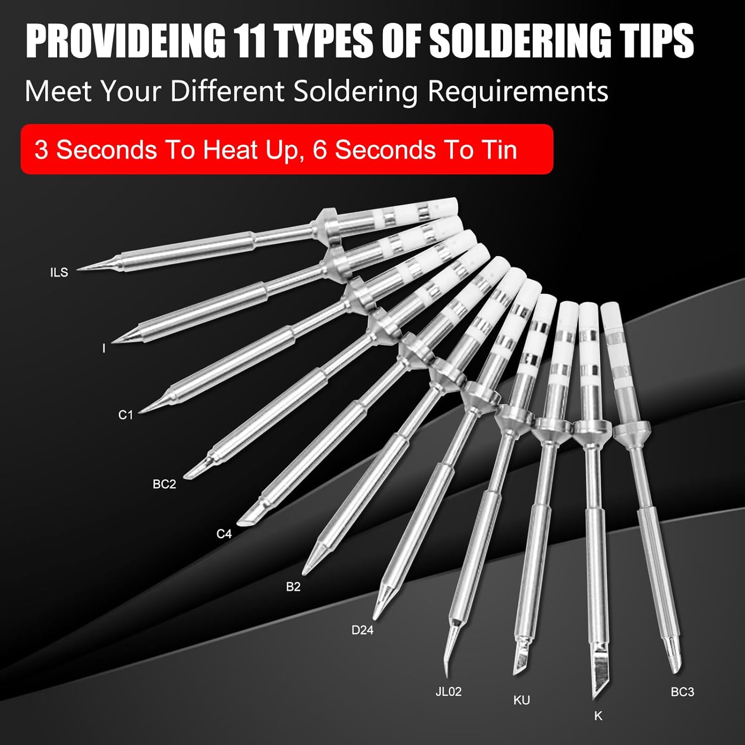 Soldering Iron Tips 11pcs Set, - Electronics Repair Images reseña y precio