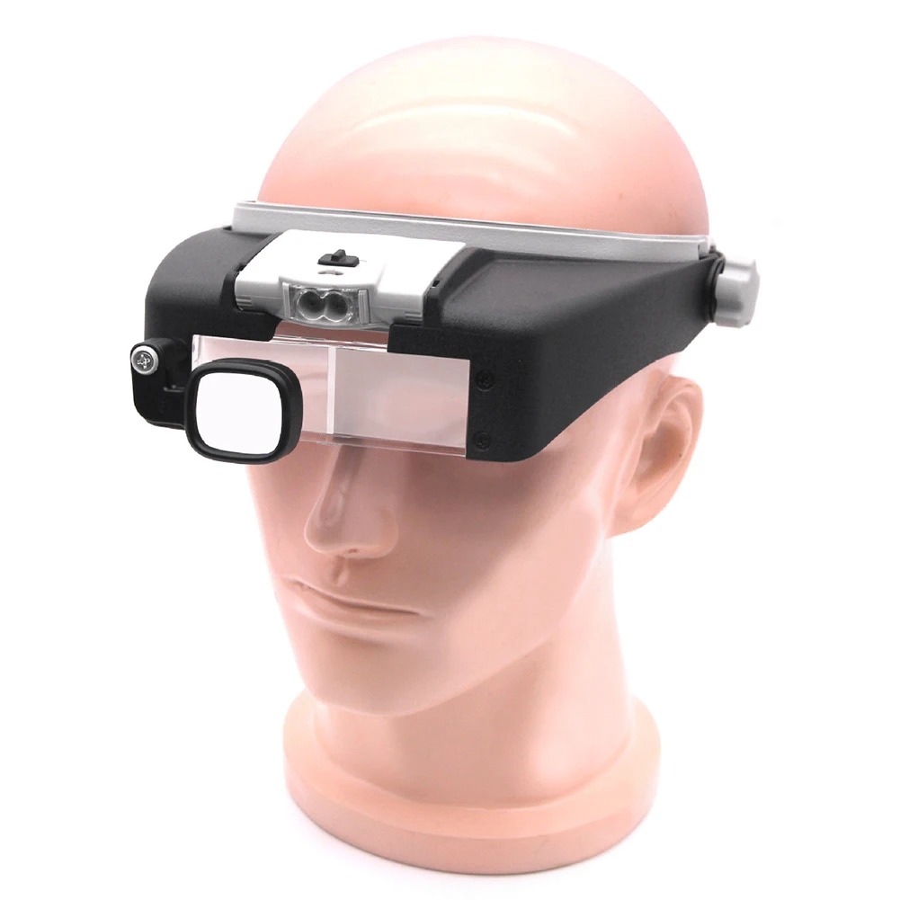 LED Magnifier Glasses Head Mou - Electronics Repair Hobby reseña y precio