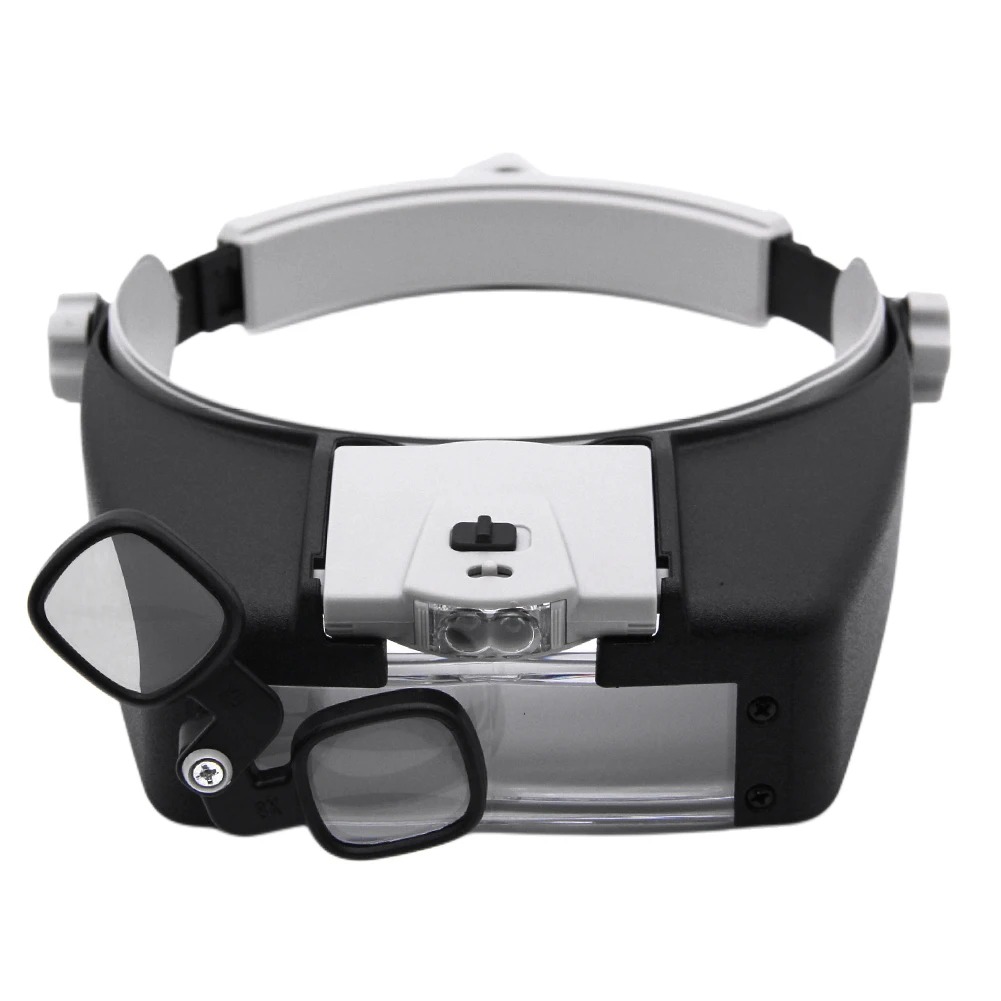 LED Magnifier Glasses Head Mou - Electronics Repair Hobby reseña y precio