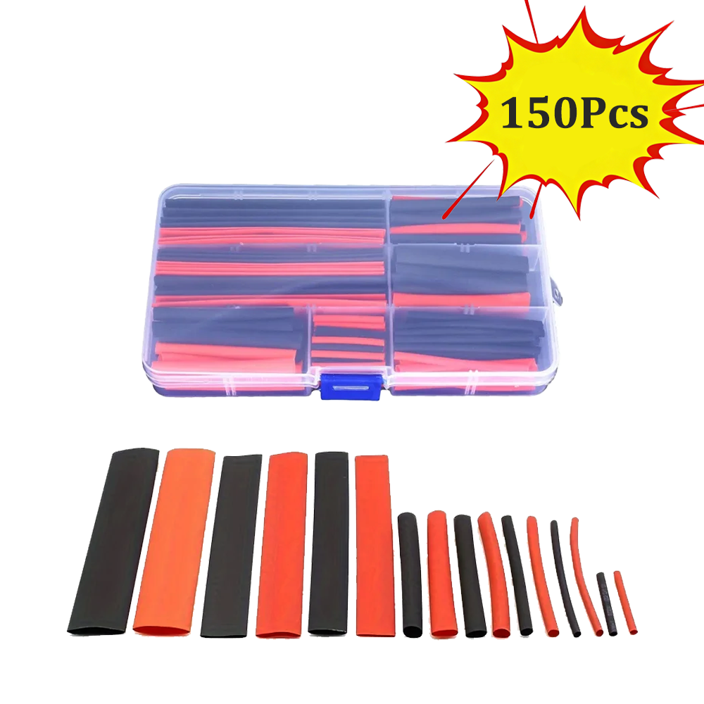 150Pcs 2:1 Heat Shrink Tubing  - Electronics Repair Youtube reseña y precio