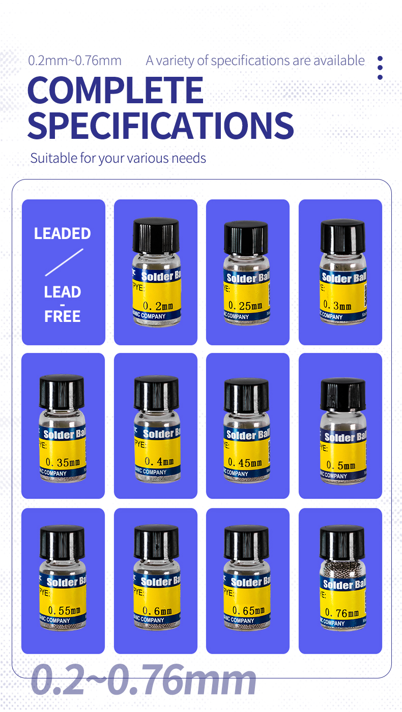 MECHANIC Leaded Solder Balls 0 - Electronics Repair Training reseña y precio