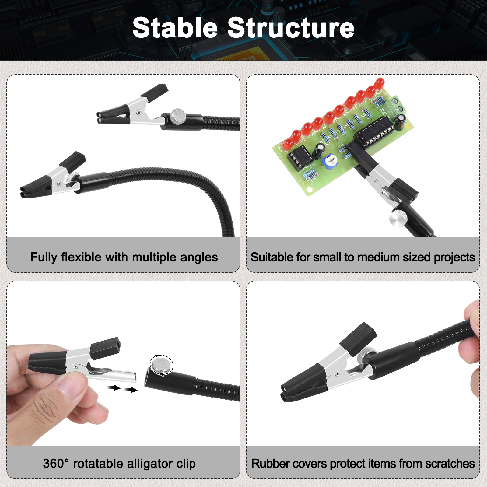 Toolour Magnetic Helping Hands - Electronics Repair Hobby reseña y precio