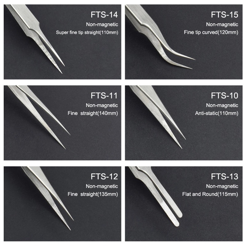 6pcs Precision Tweezers Set Up - Electronics Repair Hobby reseña y precio