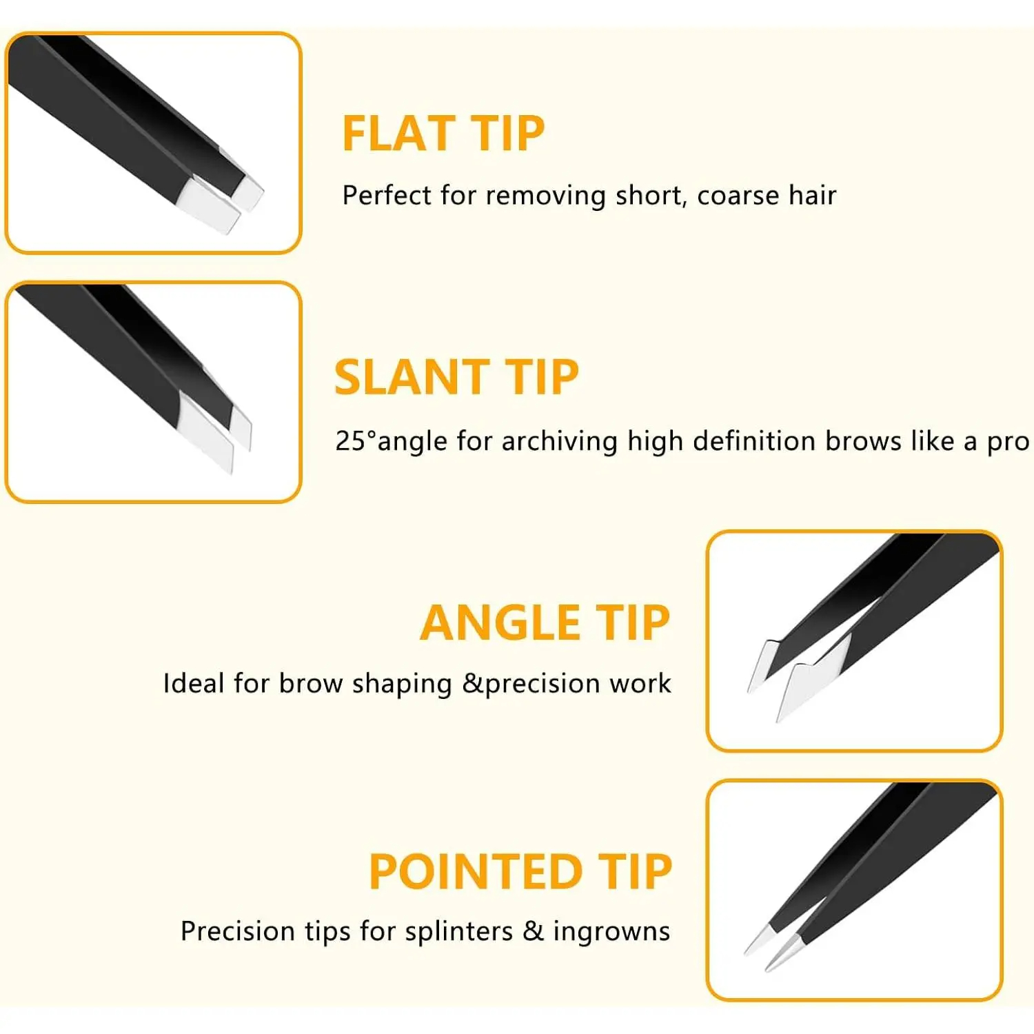 4Pcs Precision Tweezers Set, P - Electronics Repair Tools reseña y precio