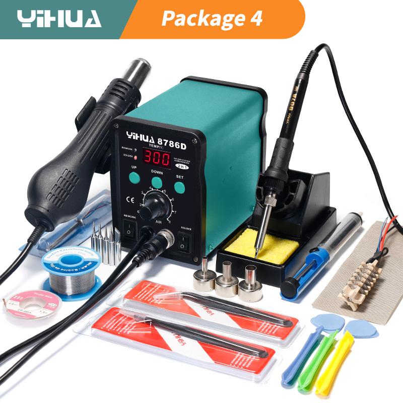 YIHUA 8786D Soldering Iron Hot - Hot Air Station 858 reseña y precio