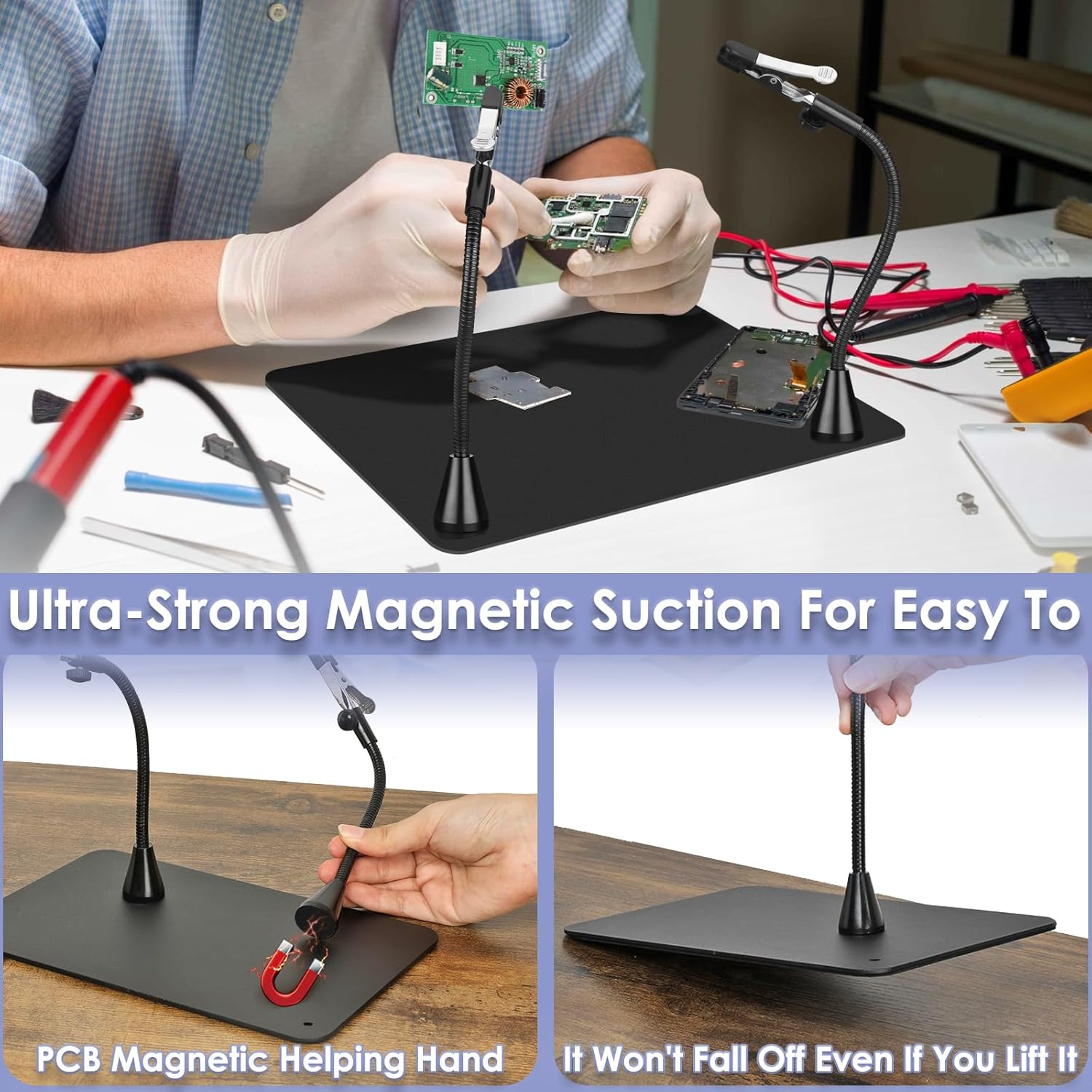 Soldering Station with 10X Mag - Electronics Repair Images reseña y precio