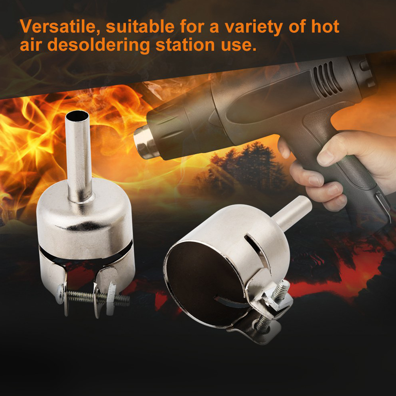 8pcs/Set Heat Gun Nozzle Kit   - Electronics Repair Youtube reseña y precio
