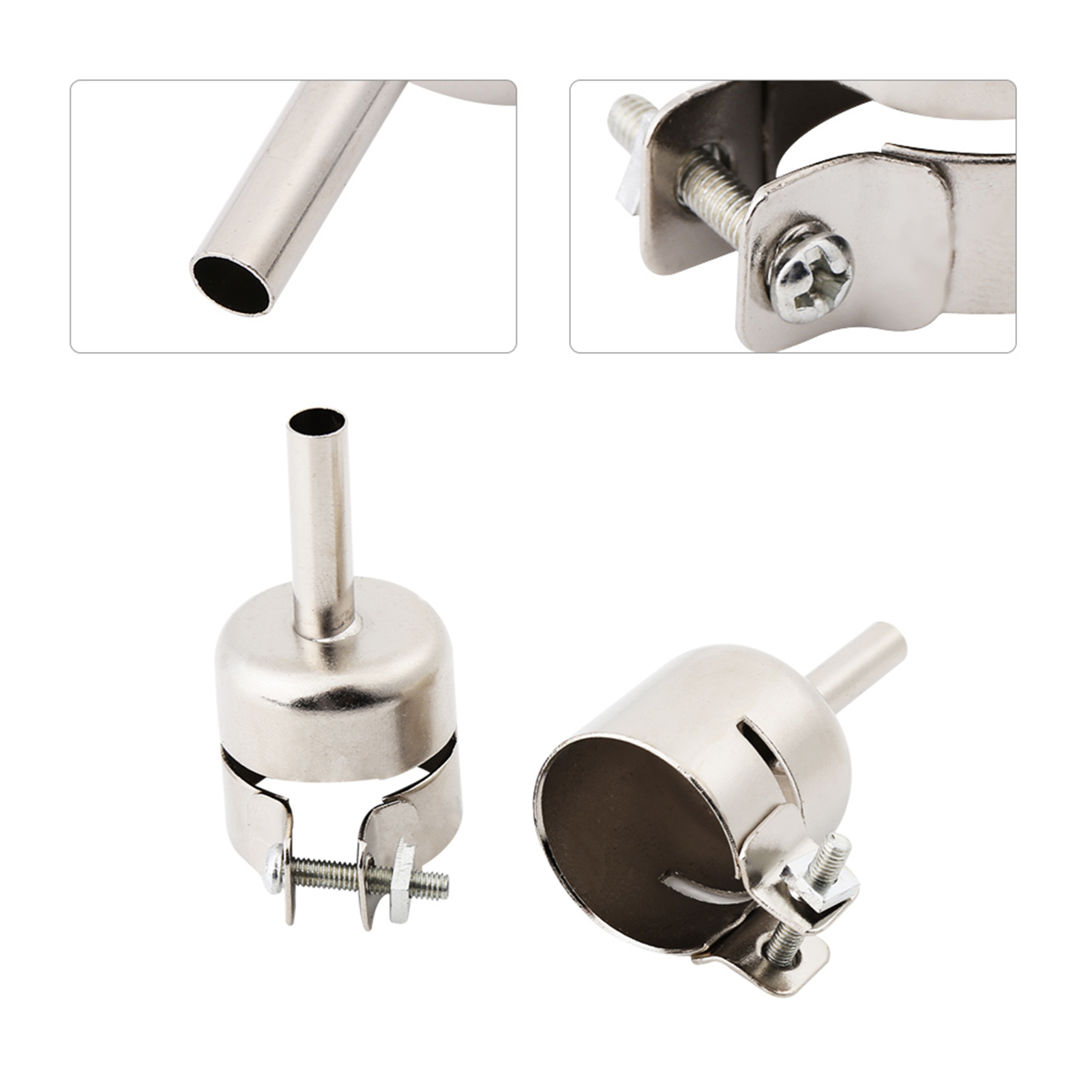 8pcs/Set Heat Gun Nozzle Kit   - Electronics Repair Youtube reseña y precio