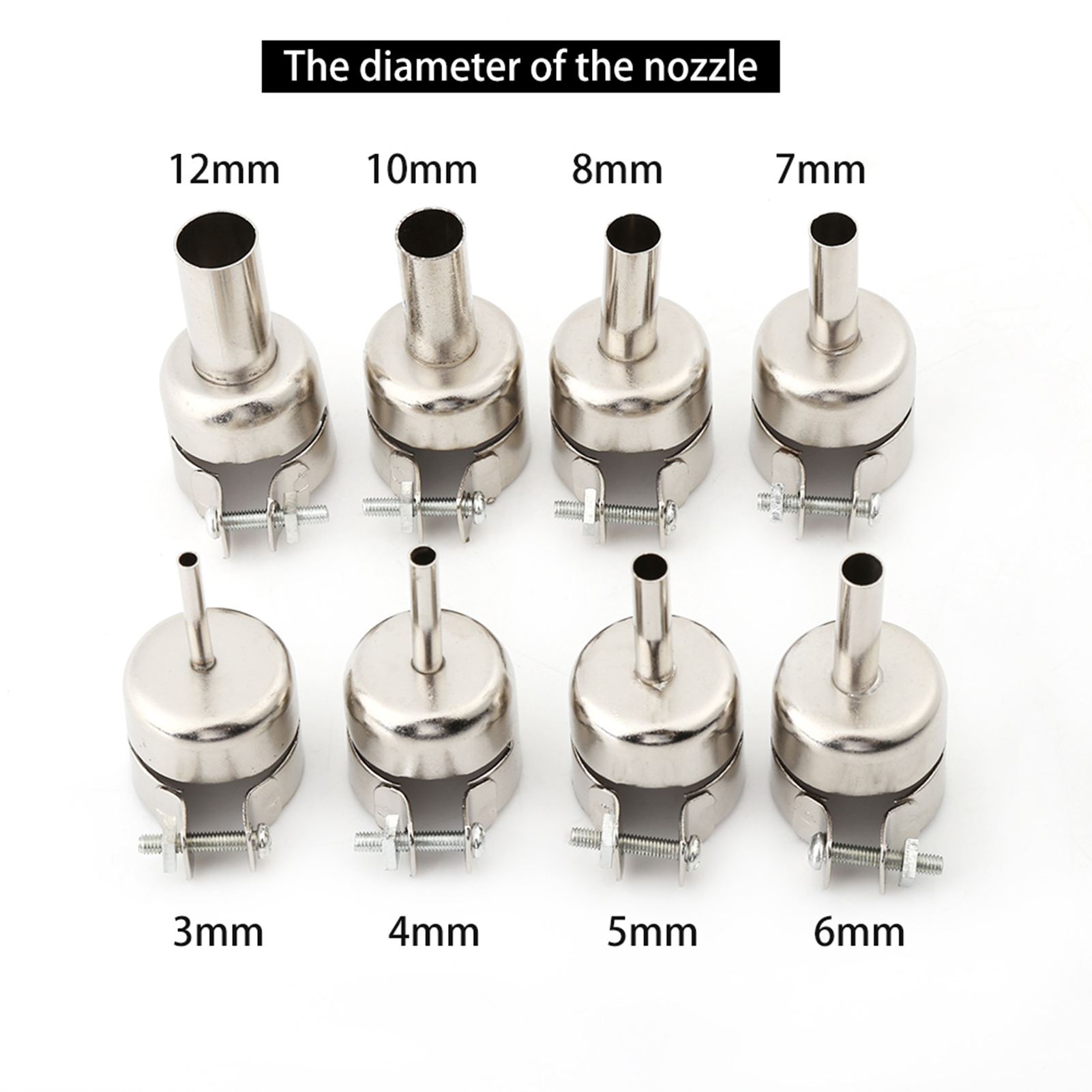 8pcs/Set Heat Gun Nozzle Kit   - Electronics Repair Youtube reseña y precio