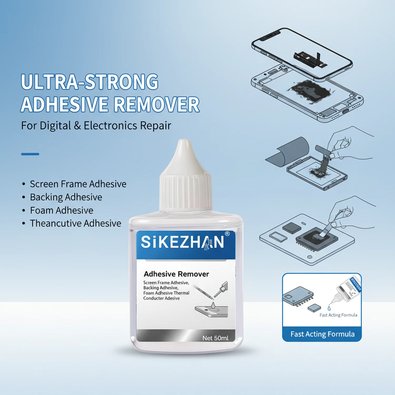 Universal Glue Cleaning Liquid - Electronics Repair Tools reseña y precio