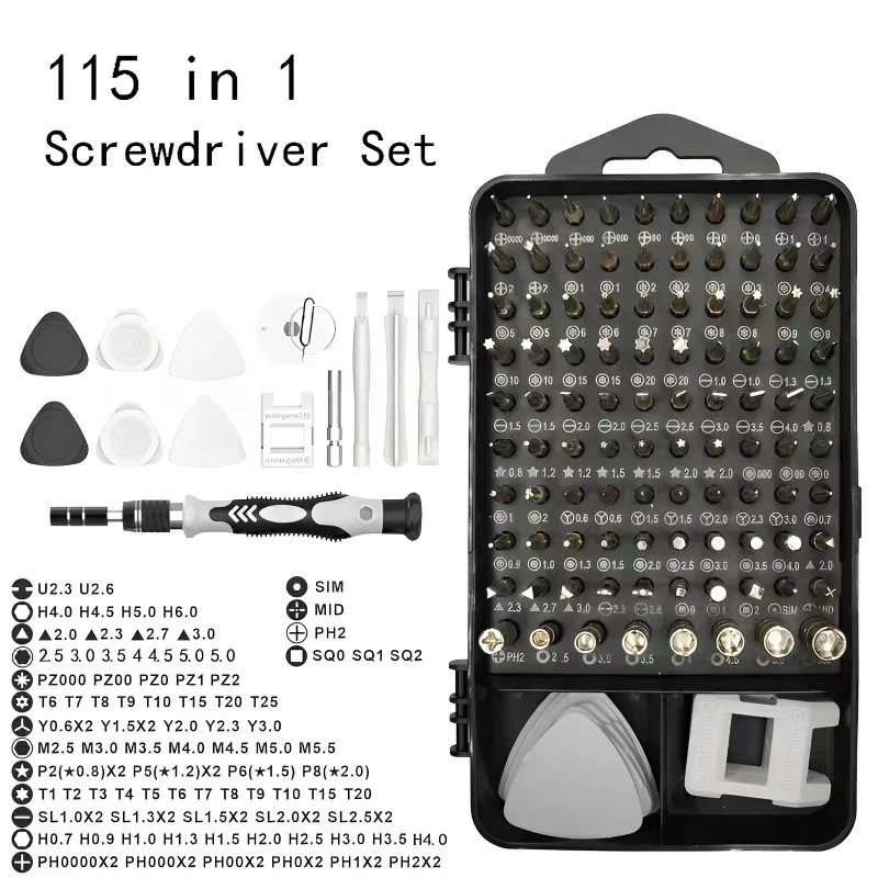 115-in-1 Screwdriver Set, Mult - Electronics Repair Training reseña y precio