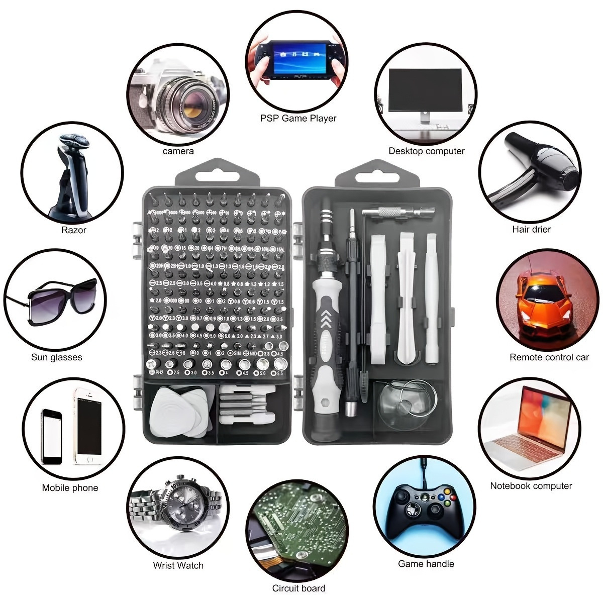 115-in-1 Screwdriver Set, Mult - Electronics Repair Training reseña y precio
