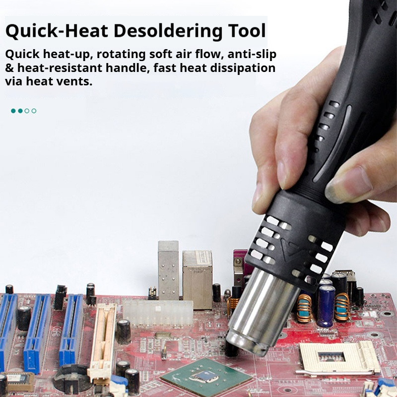 Kanoyu 8858 hot air gun, porta - Electronics Repair Youtube reseña y precio