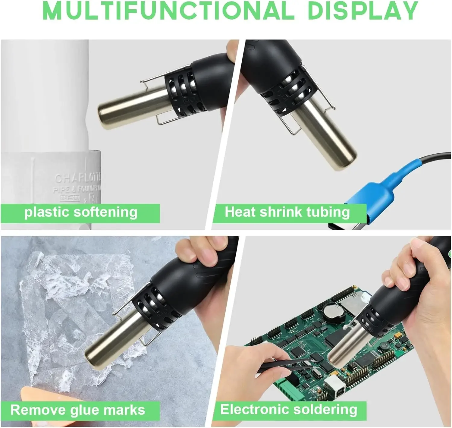Hot Air Rework Station 500°C 9 - Electronics Repair Hobby reseña y precio