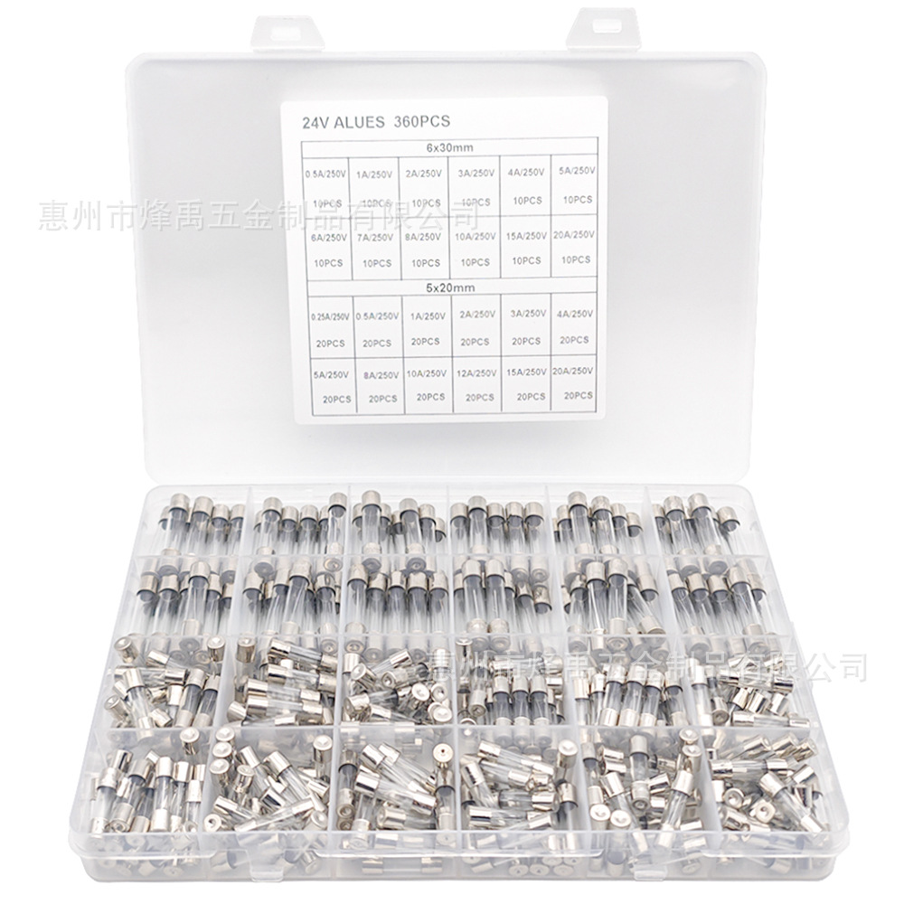 360Pcs Glass Fuse Assortment K - Electronics Repair Youtube reseña y precio