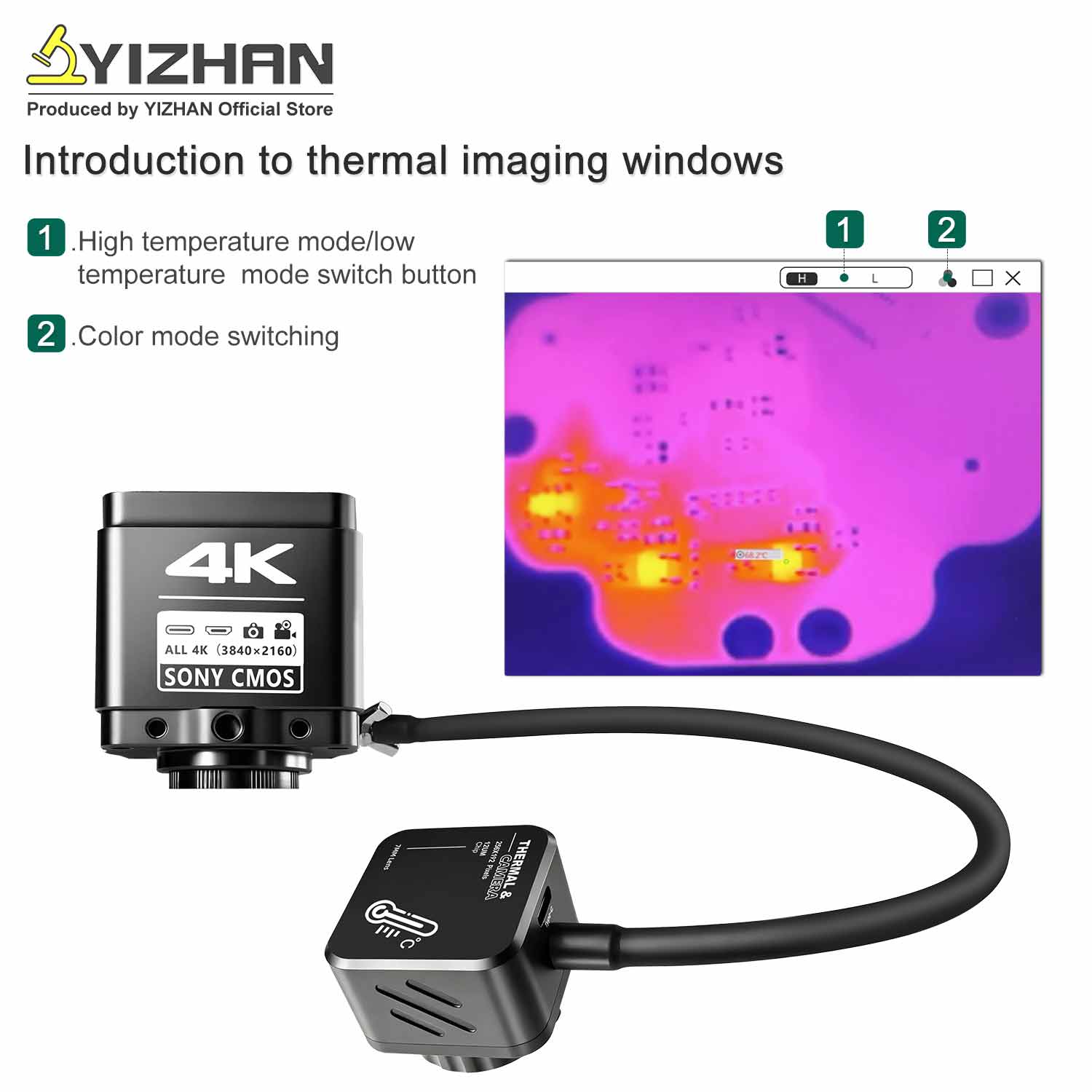 YIZHAN Thermal Imager 4k Elect - Electronics Repair Images reseña y precio