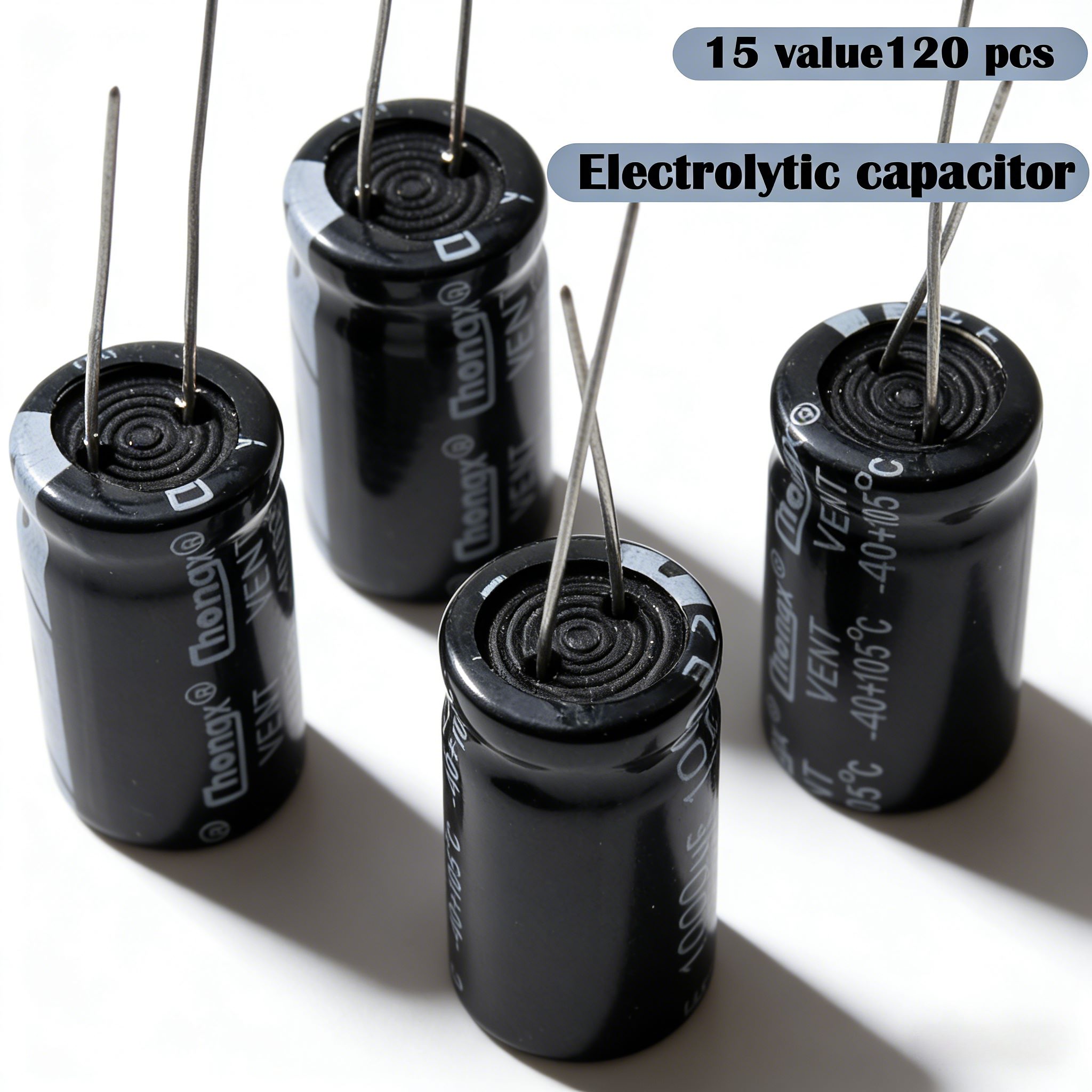 120PCS 15 Values Aluminum Elec - Electronics Repair Hobby reseña y precio